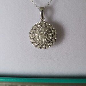 EFFY Sterling diamond pendant